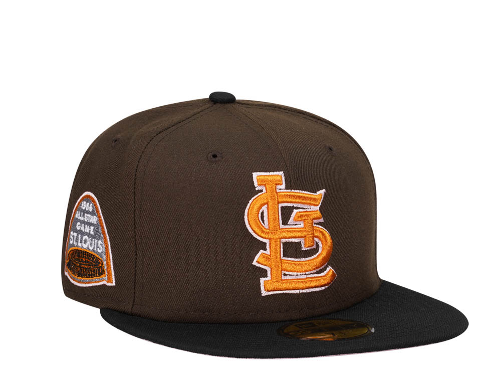 New Era St. Louis Cardinals All Star Game 1966 Chocolate Black Two Tone Edition 59Fifty Fitted Hat