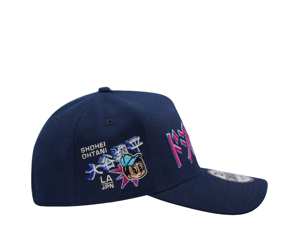 New Era Los Angeles Dodgers Kanji Ohtani Ocean Blue Prime Edition 9Forty A Frame Snapback Hat