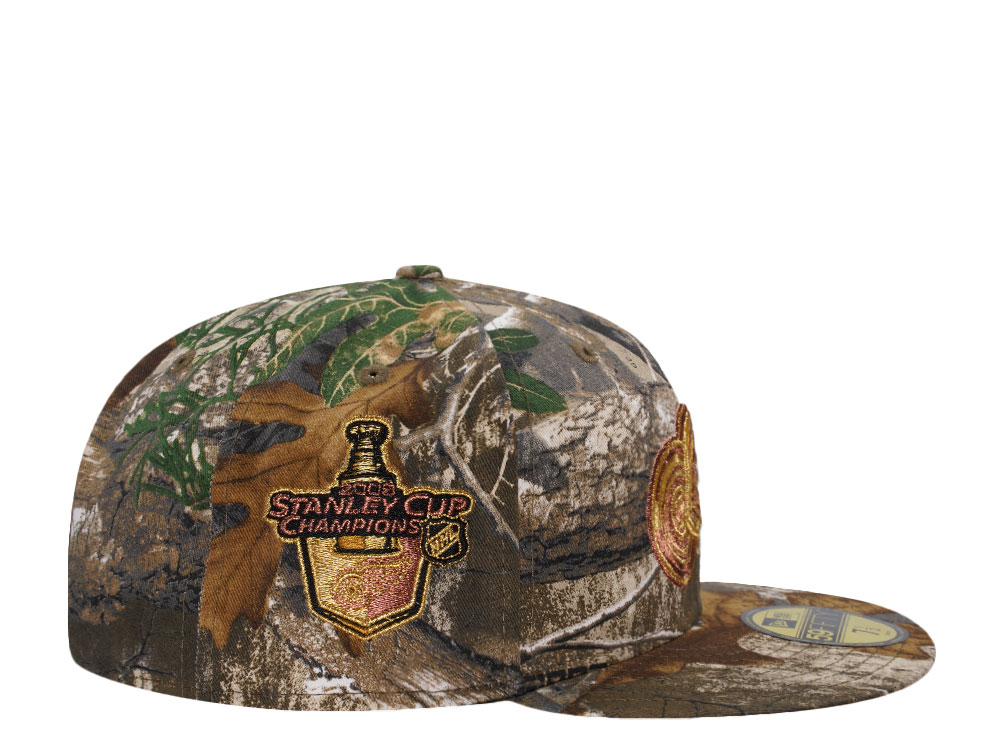 New Era Detroit Red Wings Stanley Cup 2008 Metallic Realtree Prime Edition 59Fifty Fitted Hat