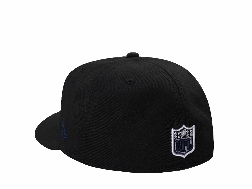 New Era New England Patriots Black Prime Edition Pre Curved 59Fifty Fitted Hat