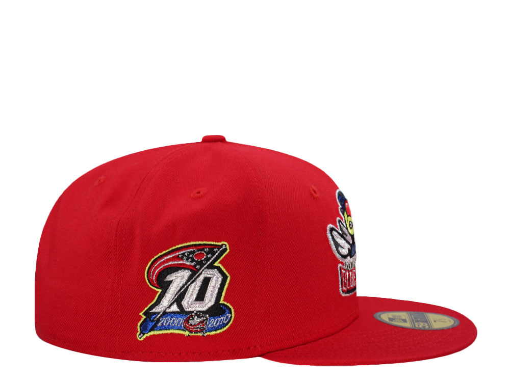 New Era Columbus Blue Jackets 10th Anniversary Red Prime Edition 59Fifty Fitted Hat