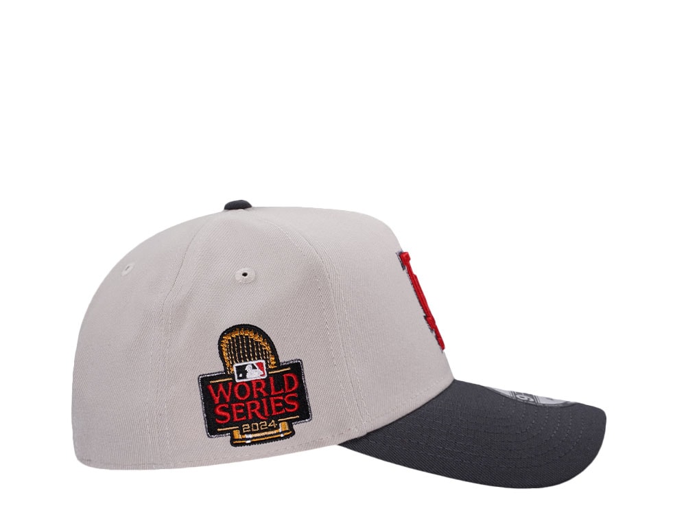 New Era Los Angeles Dodgers World Series 2024 Stone Flame Two Tone Edition 9Forty A Frame Snapback Hat