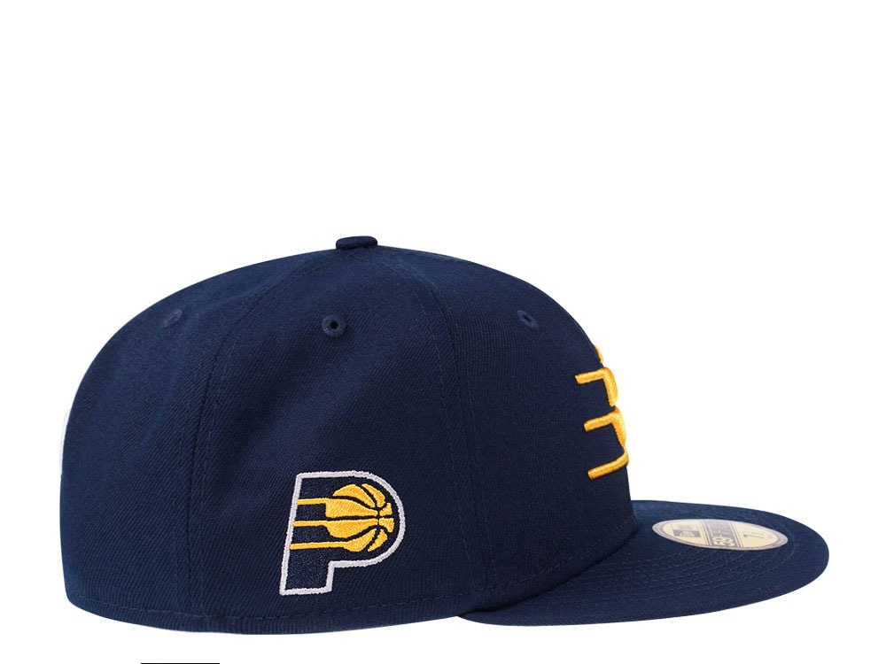 Casquette New Era Indiana Pacers Noir Sur Noir - 59Fifty Fitted, édition Limitée