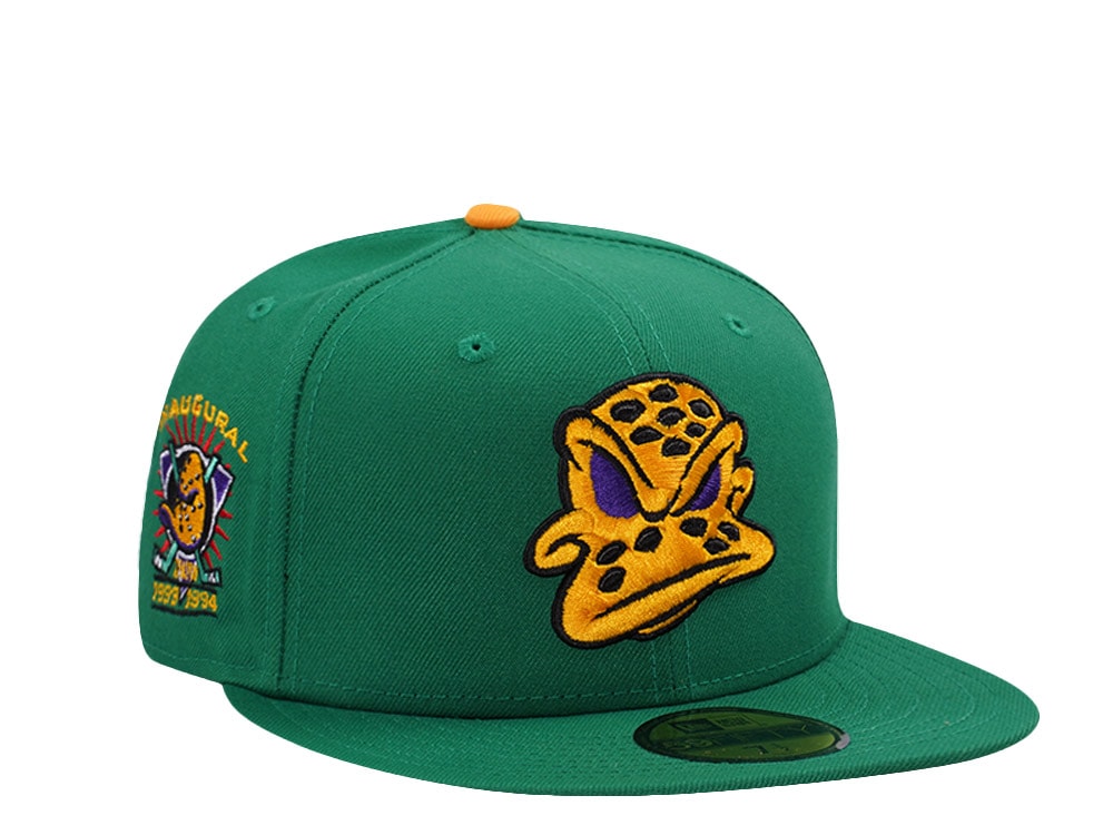 New Era Anaheim Ducks Inaugural Season Kelly Green Prime Edition 59Fifty Fitted Hat