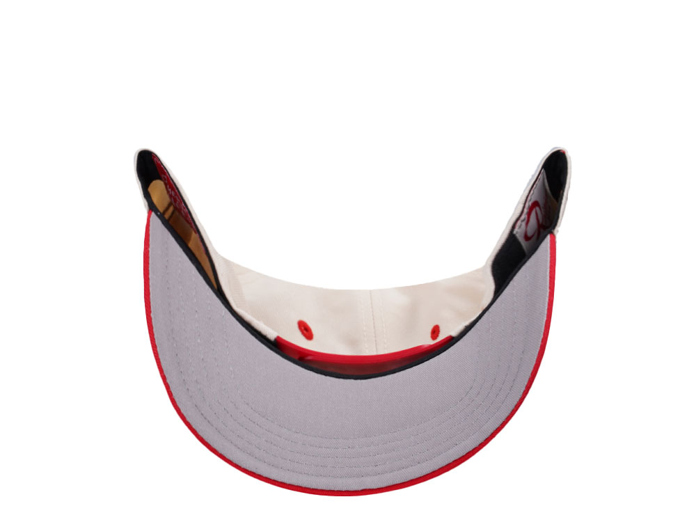 American Needle Rainier Roscoe Football Ivory Snapback Hat