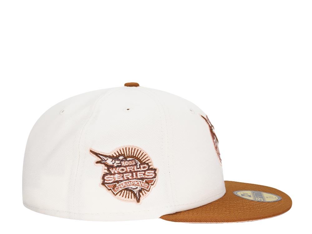 New Era Florida Marlins World Series 2003 Cream Peach Copper Two Tone Edition 59Fifty Fitted Hat