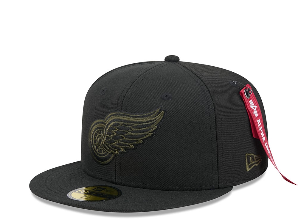 New Era Alpha Industries Detroit Red Wings Navy Prime Edition 59Fifty Fitted Hat
