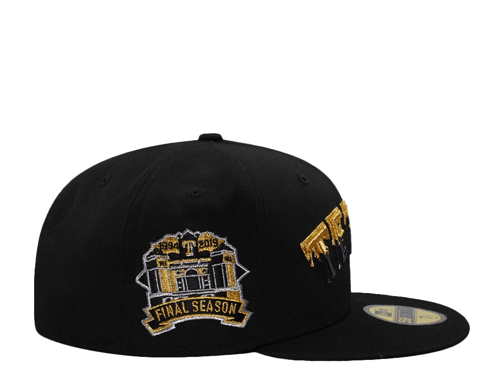 New Era Texas Rangels Final Season Black Prime Edition 59Fifty Fitted Hat