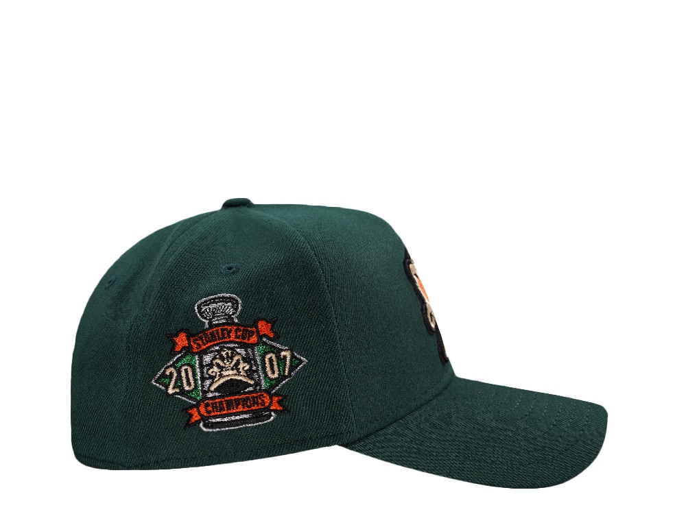 New Era Anaheim Ducks Stanley Cup 2007 Dark Green Prime Edition 9Forty A Frame Snapback Hat
