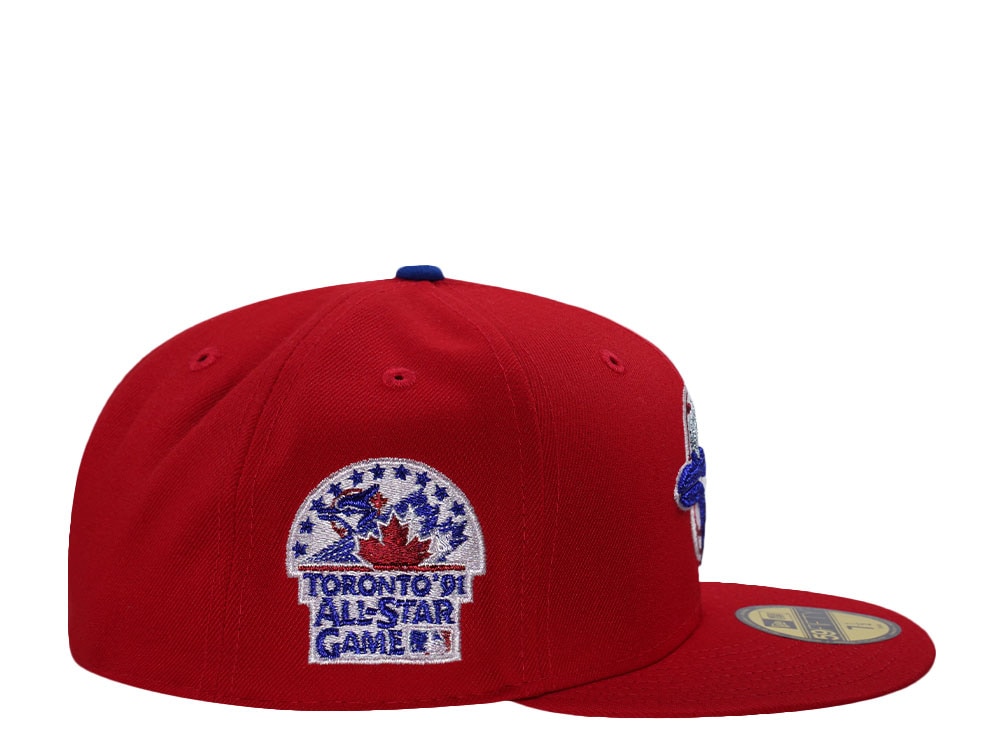 New Era Toronto Blue Jays All Star Game 1991 Chainstitch Red Edition 59Fifty Fitted Hat