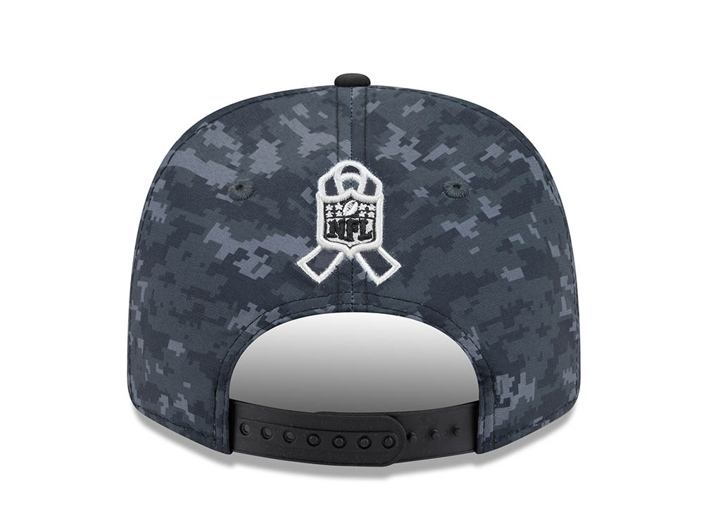 New Era Las Vegas Raiders NFL Salute to Service 2026 Digi Camo Black 9Seventy Stretch Snapback Hat