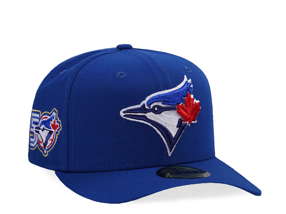 New Era Toronto Blue Jays 50th Anniversary Royal Blue Prime Edition 59Fifty Pre Curved Fitted Hat