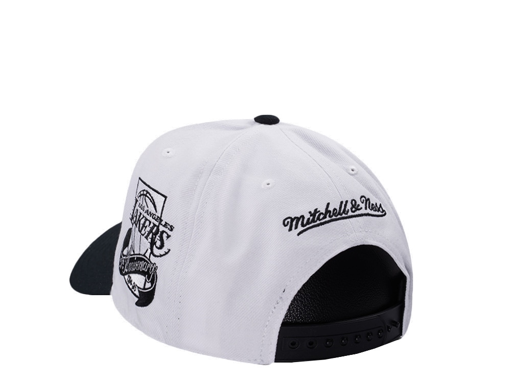 Mitchell & Ness Los Angeles Lakers NBA In The City White Edition Pro Pinch Fit Snapback Hat