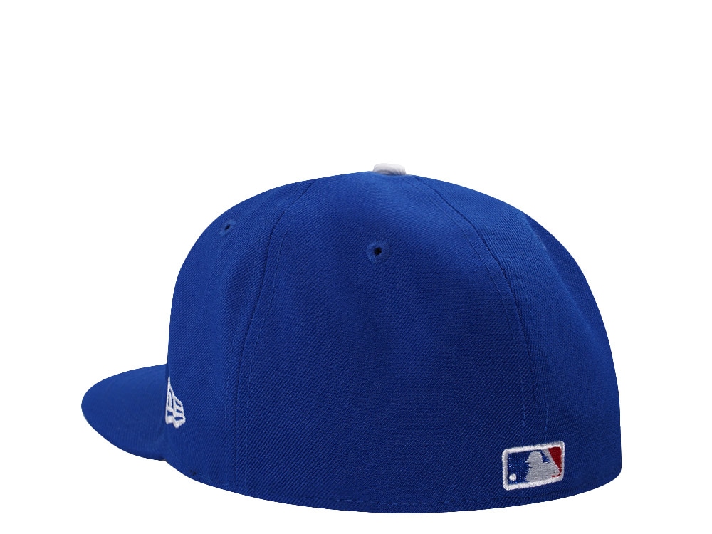 New Era Los Angeles Dodgers Back to Back Champions Metallic Royal Blue Prime Edition 59Fifty Fitted Hat