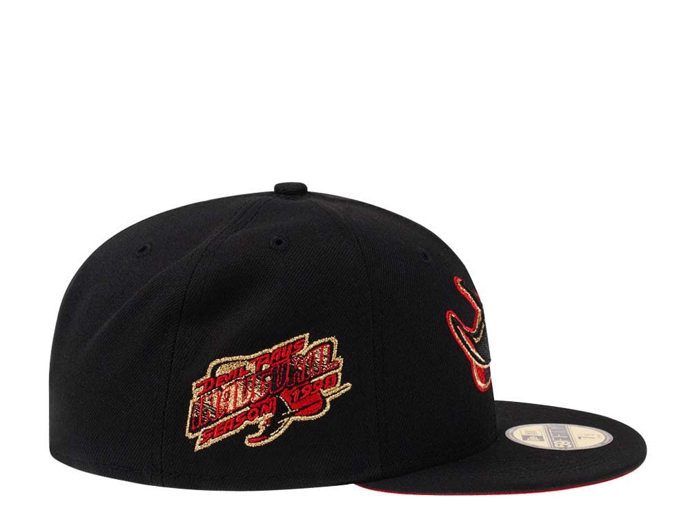 New Era Tampa Bay Rays Inaugural Season 1998 Black Gold Prime Edition 59Fifty Fitted Hat