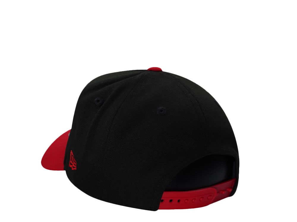 New Era Chicago Bulls Back 2 Back World Champions Black Two Tone Edition 9Fifty A Frame Snapback Hat