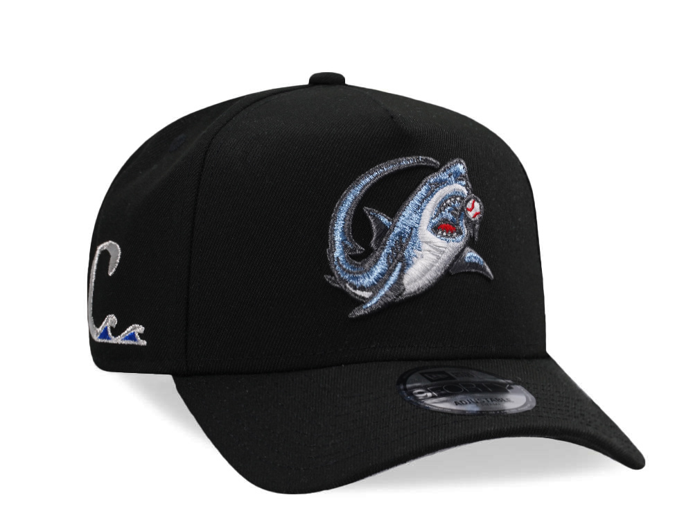 New Era Clearwater Threshers Black Prime Edition 9Forty A Frame Snapback Hat