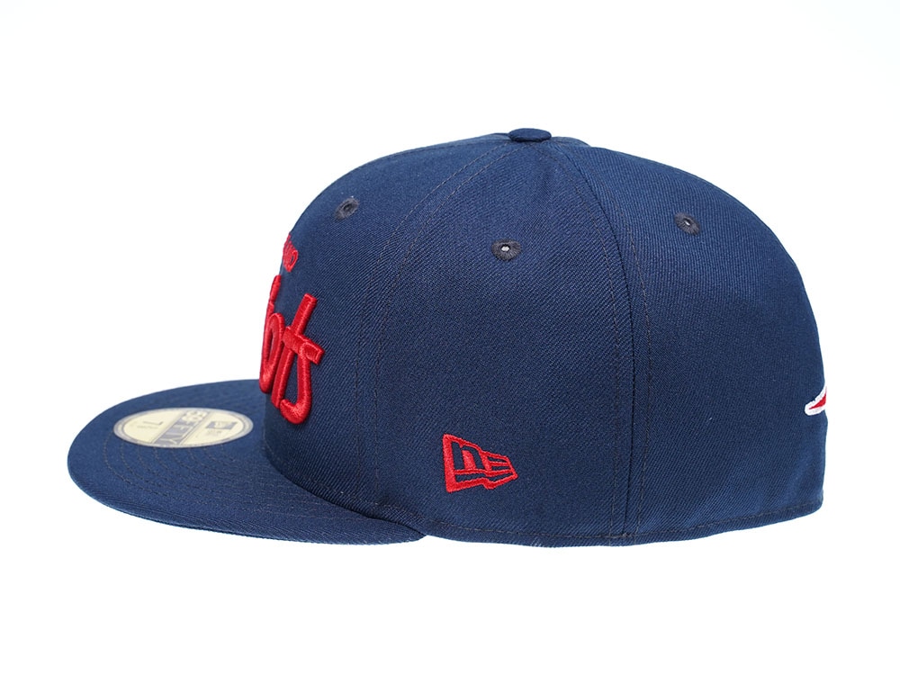 New Era New England Patriots Red Script Edition 59Fifty Fitted Hat