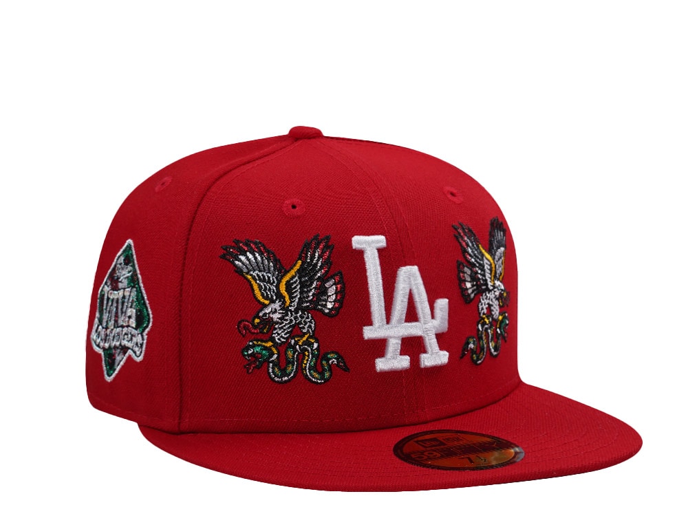 New Era Los Angeles Dodgers Viva Eagle Scarlet Prime Edition 59Fifty Fitted Hat