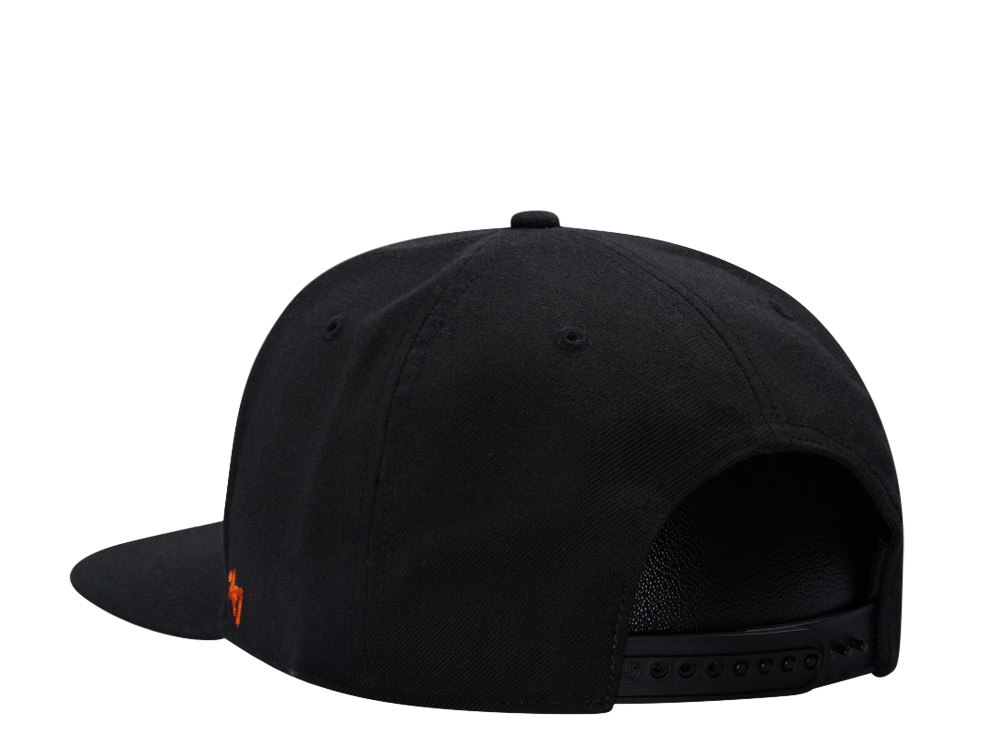 47Brand San Francisco Giants Black No Shot Script Captain Snapback
