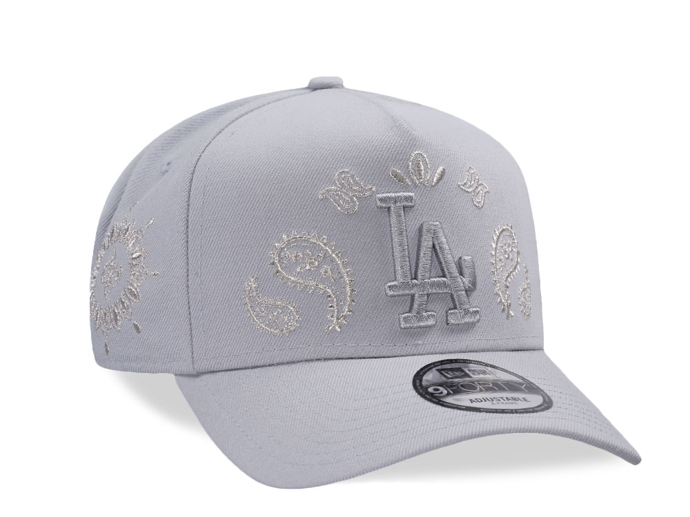 New Era Los Angeles Dodgers MLB Rear Arch Gray Edition 9Forty A Frame Snapback Hat