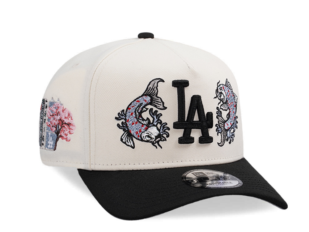 New Era Los Angeles Dodgers Tokyo Series Chrome Two Tone Edition 9Forty A Frame Snapback Hat