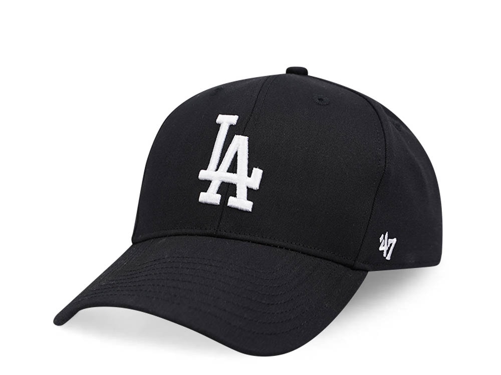 47Brand Los Angeles Dodgers Black Raised Basic MVP Snapback Hat