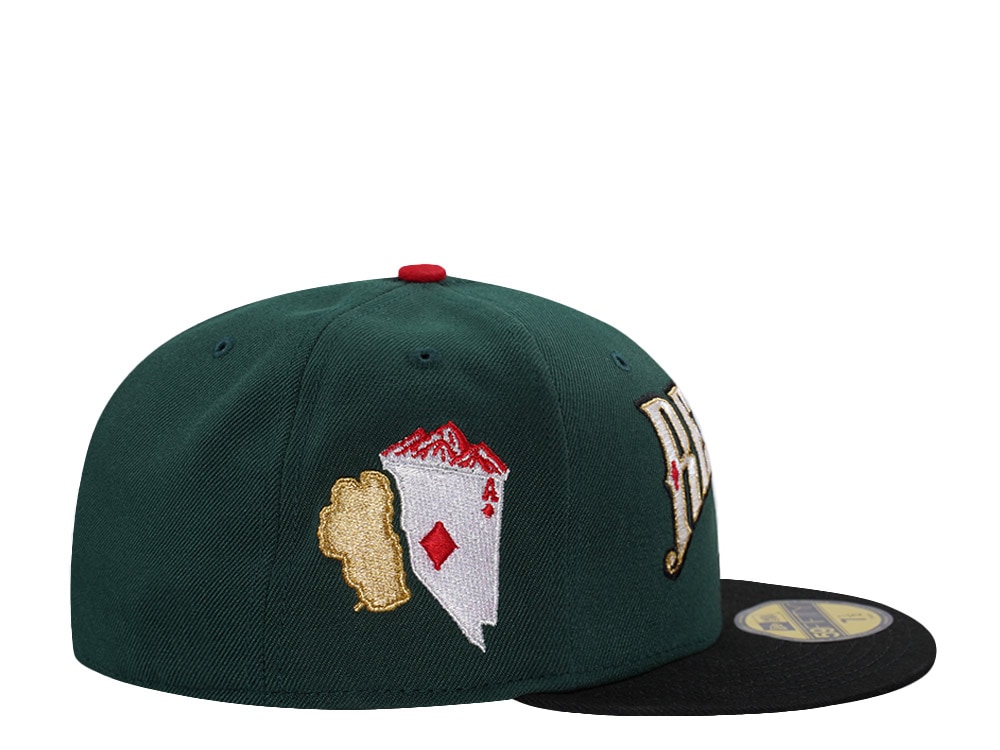 New Era Reno Aces Dark Green Two Tone Edition 59Fifty Fitted Hat