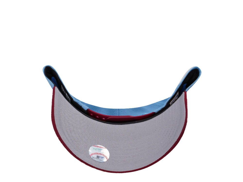 New Era Philadelphia Phillies Sky Blue Two Tone Edition 9Forty A Frame Snapback Hat