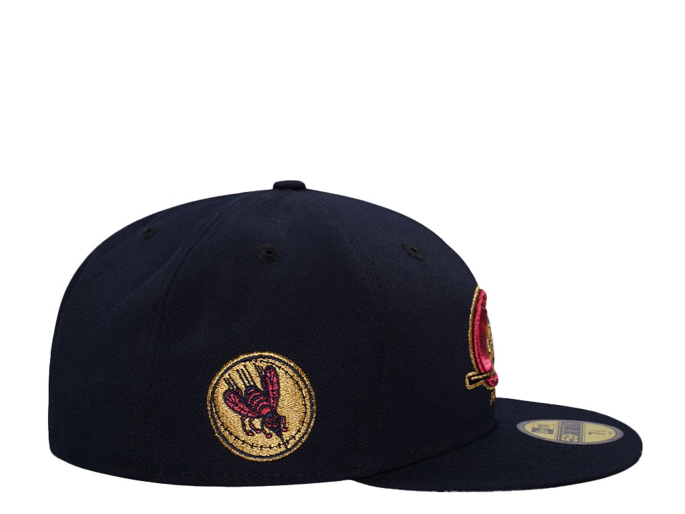 New Era Greenville Hornets Navy Metallic Edition 59Fifty Fitted Hat