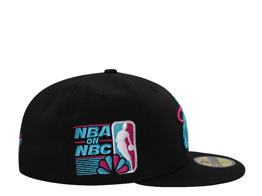 New Era Miami Heat NBA on NBC Black Prime Edition 59Fifty Fitted Hat