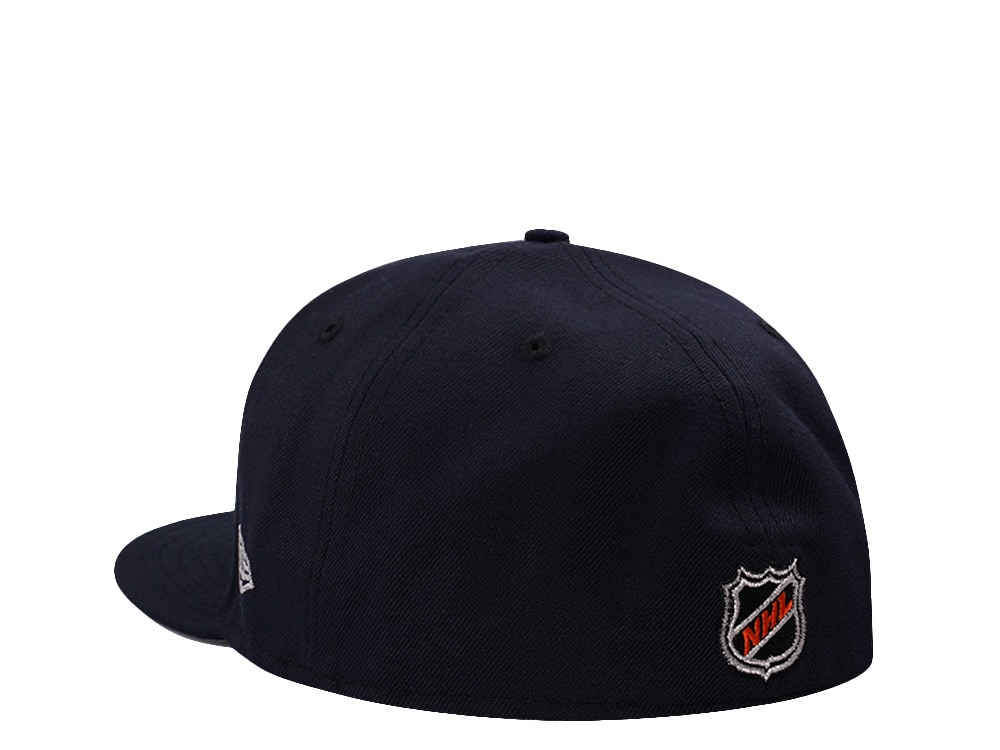New Era Edmonton Oilers 25th Anniversary Navy Prime Edition 59Fifty Fitted Hat