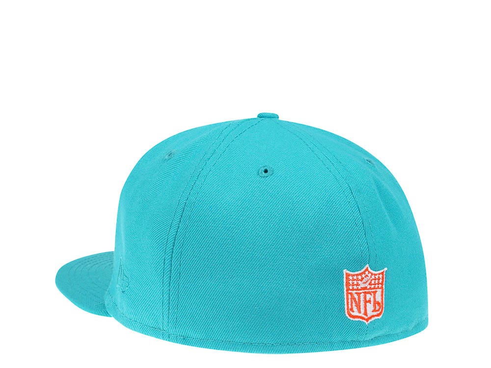 New Era Miami Dolphins Teal Classic Edition 59Fifty Fitted Hat