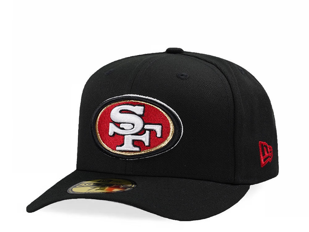 New Era San Francisco 49ers Black Classic Edition Pre Curved 59Fifty Fitted Hat