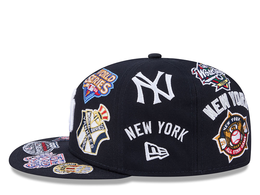 New Era New York Yankees All Over Navy Edition 59Fifty Fitted Hat