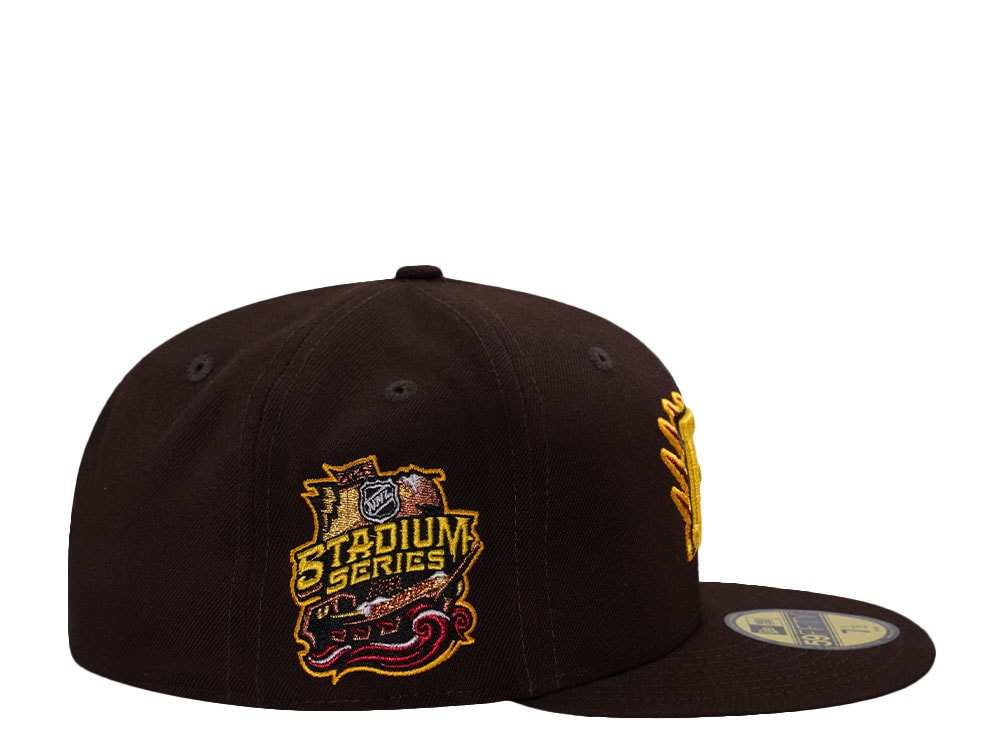 New Era Boston Bruins Stadium Series 2026 Burnt Wood Prime Edition 59Fifty Fitted Hat
