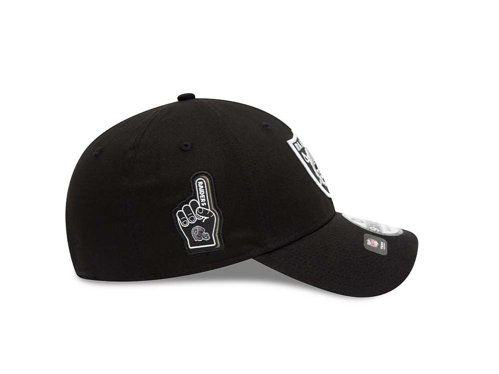 New Era Las Vegas Raiders Team Side Patch 9Forty Strapback Hat