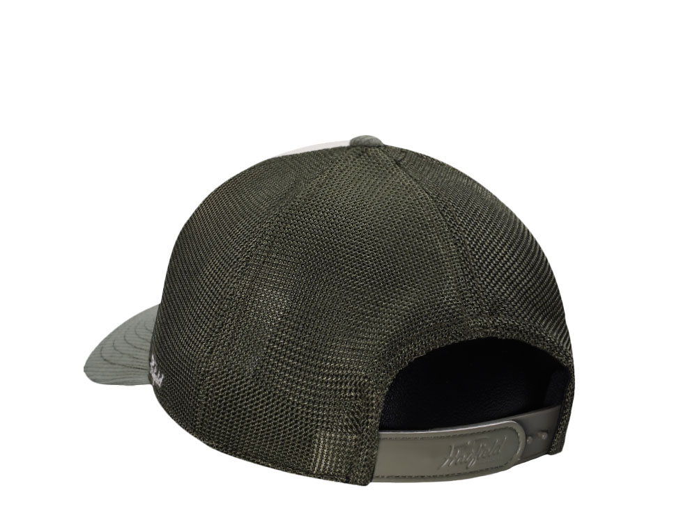 Hatfield Soft Lime Ivory Dark Green Trucker Snapback Hat