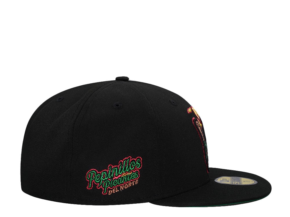 New Era Great Lakes Loons Pepinillos Picantes Black Throwback Edition 59Fifty Fitted Hat