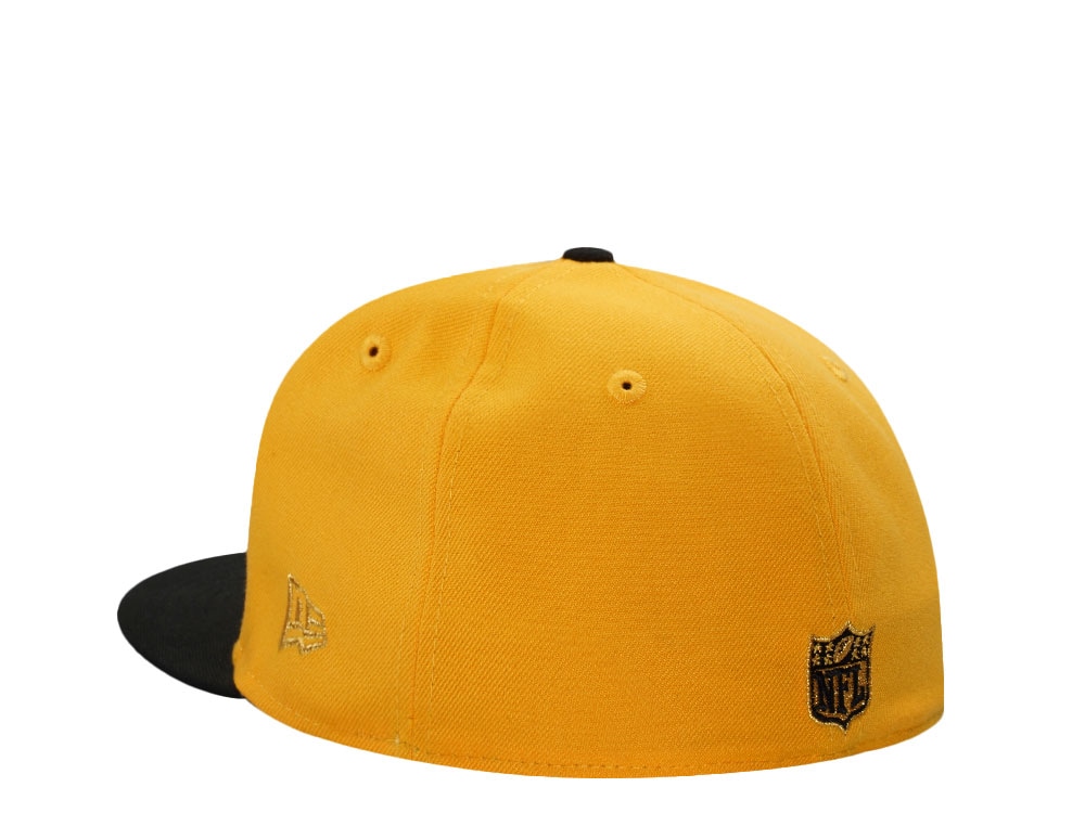 New Era Pittsburgh Steelers 40th Anniversary Gold Two Tone Edition 59Fifty Fitted Hat