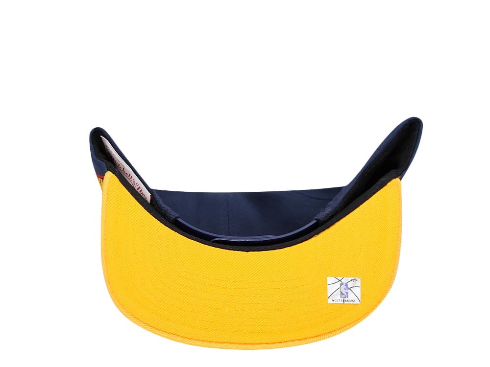 Mitchell & Ness Golden State Warriors Logo Blur Hardwood Classic Snapback Hat