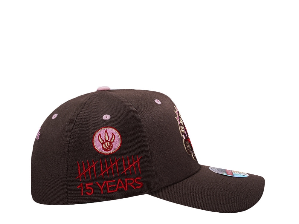 Mitchell & Ness Toronto Raptors 15th Anniversary Hardwood Classic Brown Sugar Edition Snapback Hat