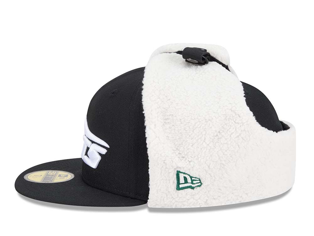 New Era New York Jets Classic Black 59Fifty Dogear Fitted Hat