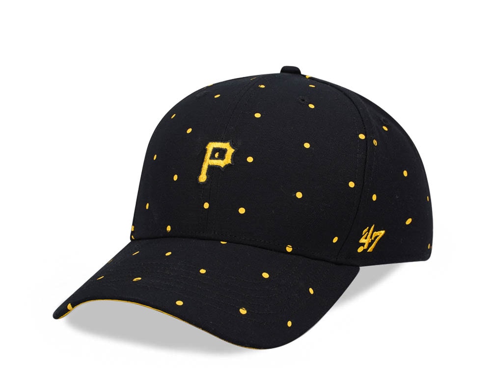 47Brand Pittsburgh Pirates Black Dotted MVP Snapback Hat