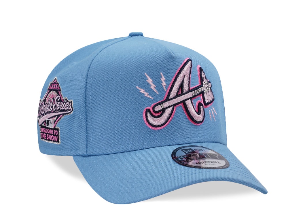 New Era Anaheim Angels 35th Anniversary Sky Pink Prime Edition 9Forty A Frame Snapback Hat
