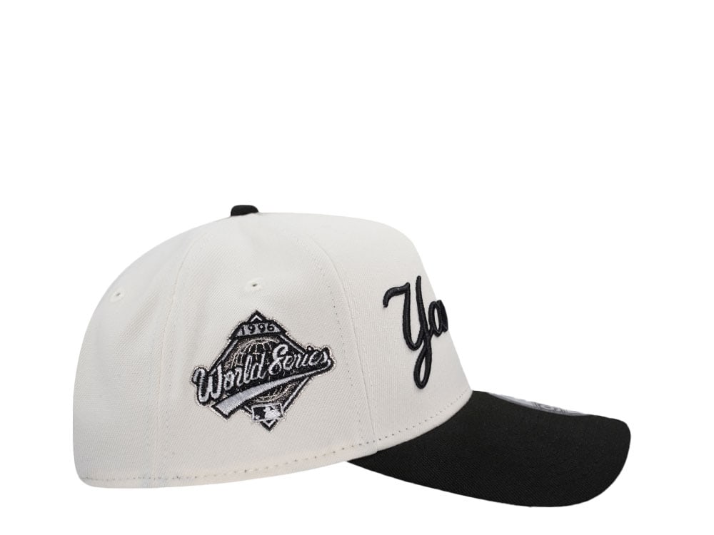 New Era New York Yankees World Series 1996 Script Chrome Two Tone Edition 9Forty A Frame Snapback Hat