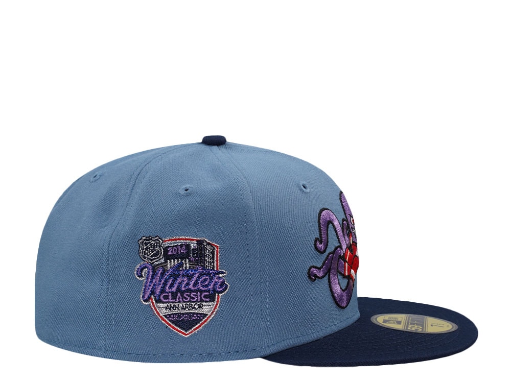 New Era Detroit Red Wings Winter Classic 2014 Al Blue Two Tone Edition 59Fifty Fitted Hat