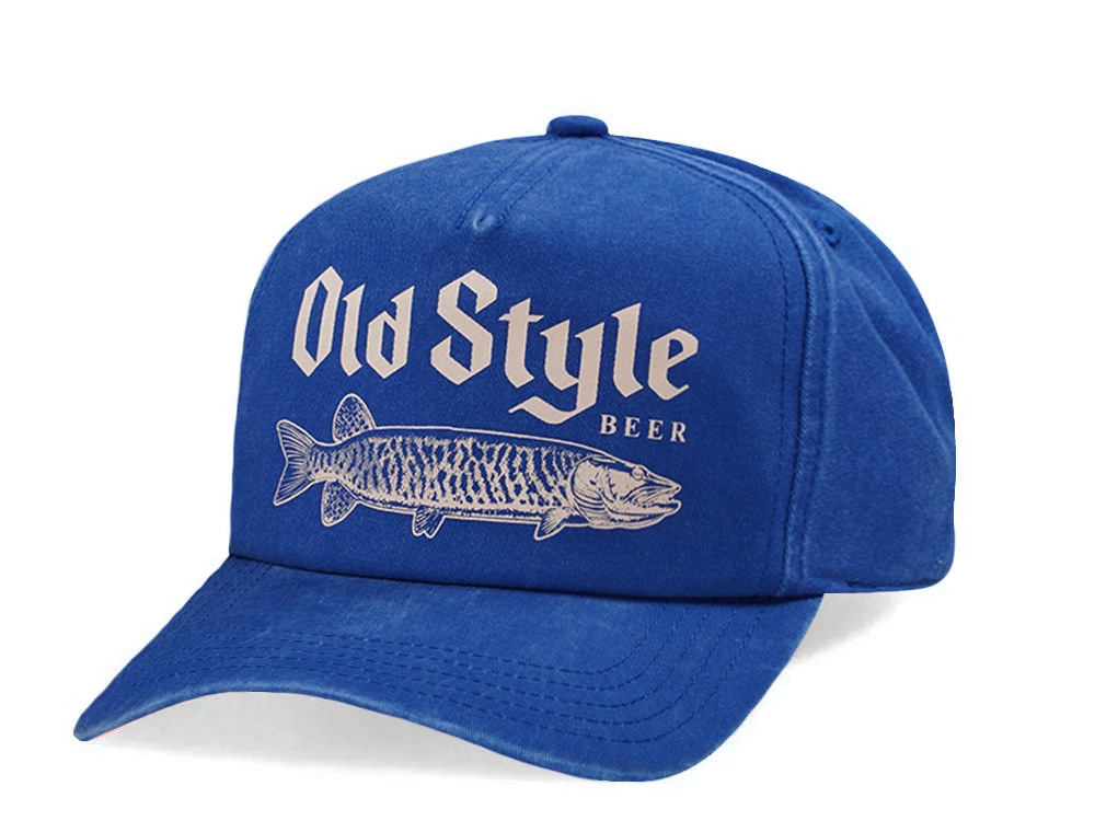 American Needle Walker Old Style Beer Royal Blue Edition Snapback Hat