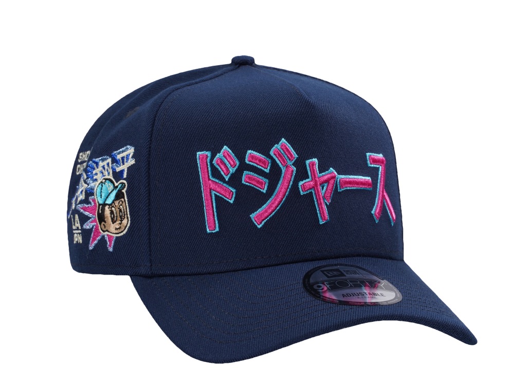 New Era Los Angeles Dodgers Kanji Ohtani Ocean Blue Prime Edition 9Forty A Frame Snapback Hat