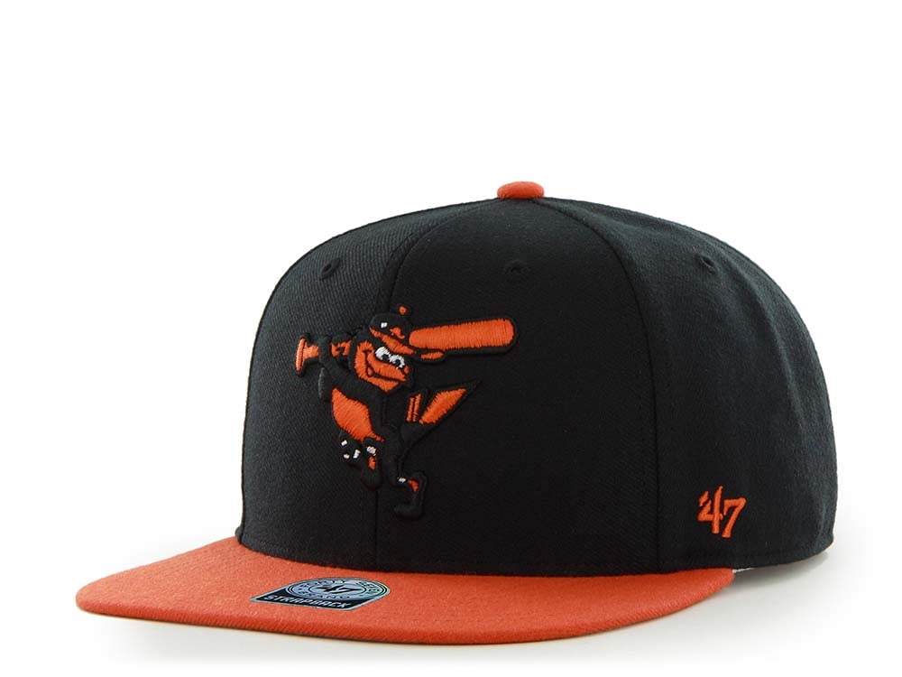 47Brand Baltimore Orioles Sure Shot Captain Alternate Two Tone Snapback Hat